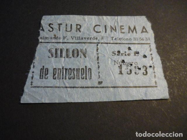 Cine: ANTIGUA ENTRADA DE CINE A&Ntilde;OS 40-50 CINE ASTUR CINEMA MADRID