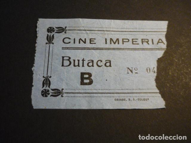 Cine: ANTIGUA ENTRADA DE CINE A&Ntilde;OS 40-50 CINE IMPERIAL MADRID