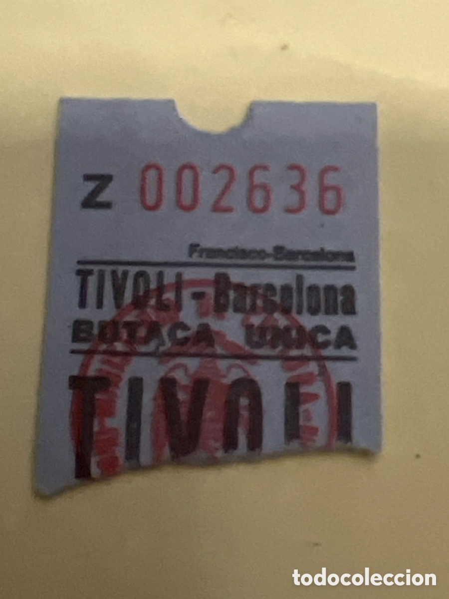 Cine: T1/E2/1062. ENTRADA DE CINE - TIVOLI - BARCELONA