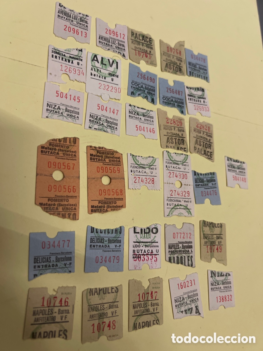 Cine: T1/E2/1076. LOTE DE 31 ENTRADAS DE CINE - Foto 2