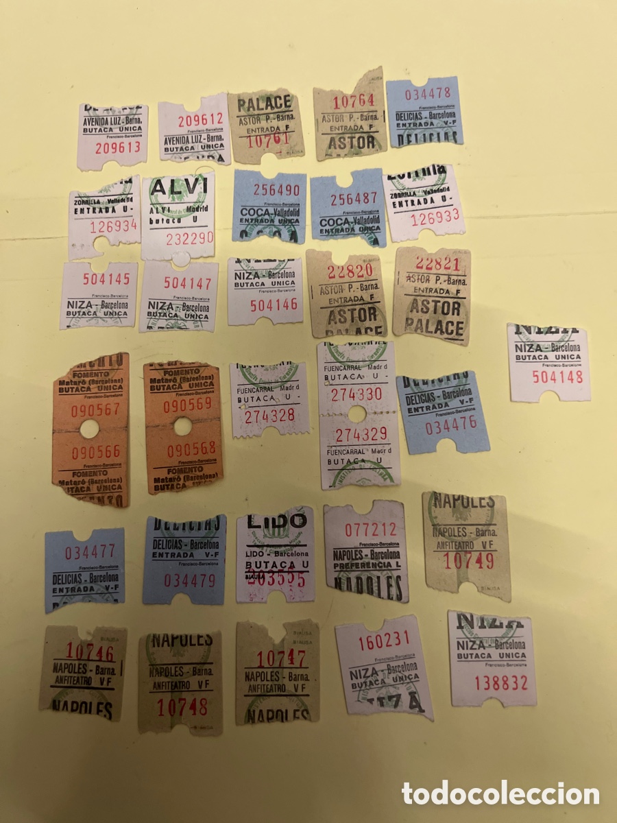 Cine: T1/E2/1076. LOTE DE 31 ENTRADAS DE CINE