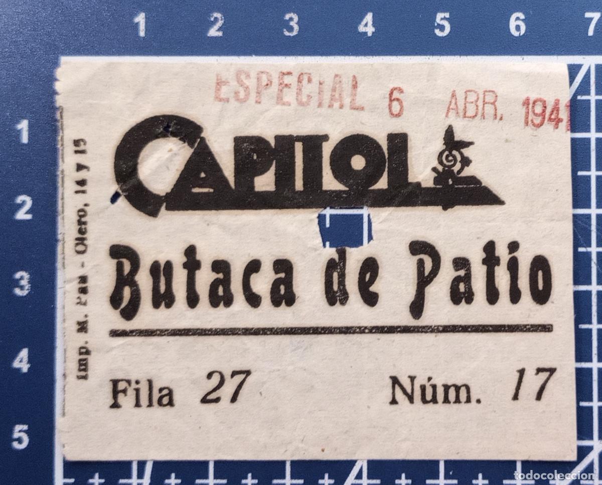 Cin&eacute;ma: ENTRADA/TIQUET - CAPITOL - 1944