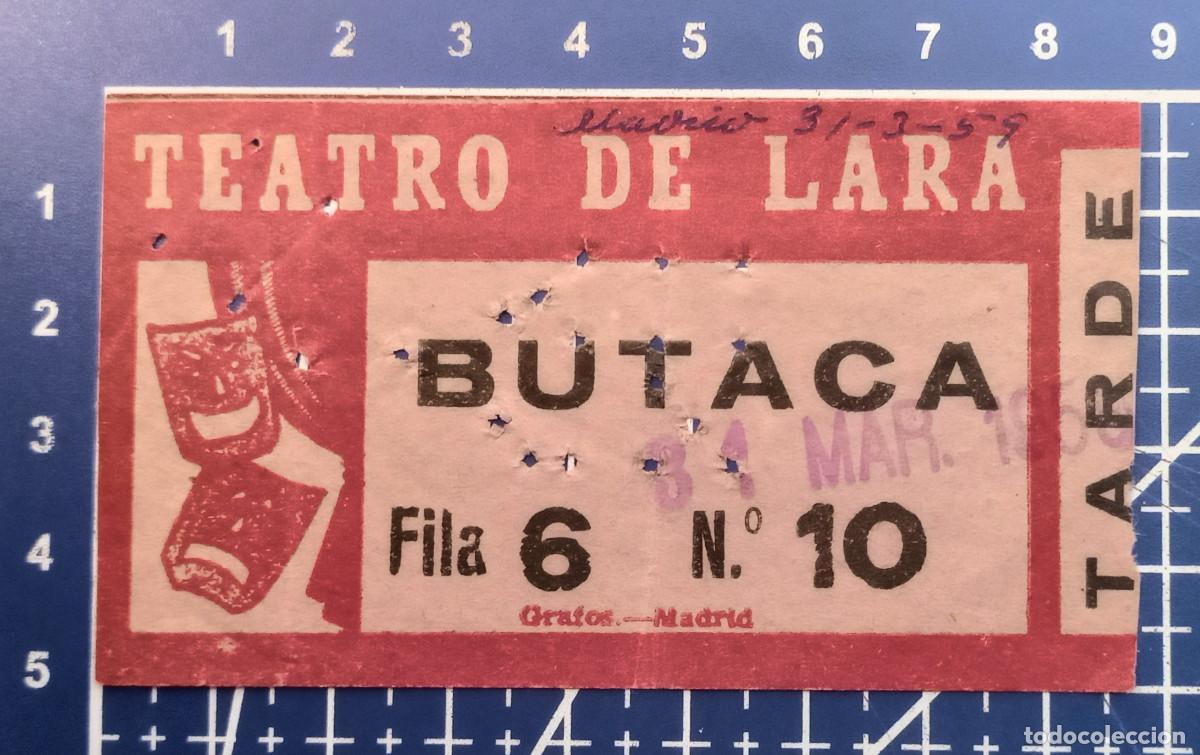 Cine: ENTRADA/TIQUET - TEATRO DE LARA - MADRID - 1959
