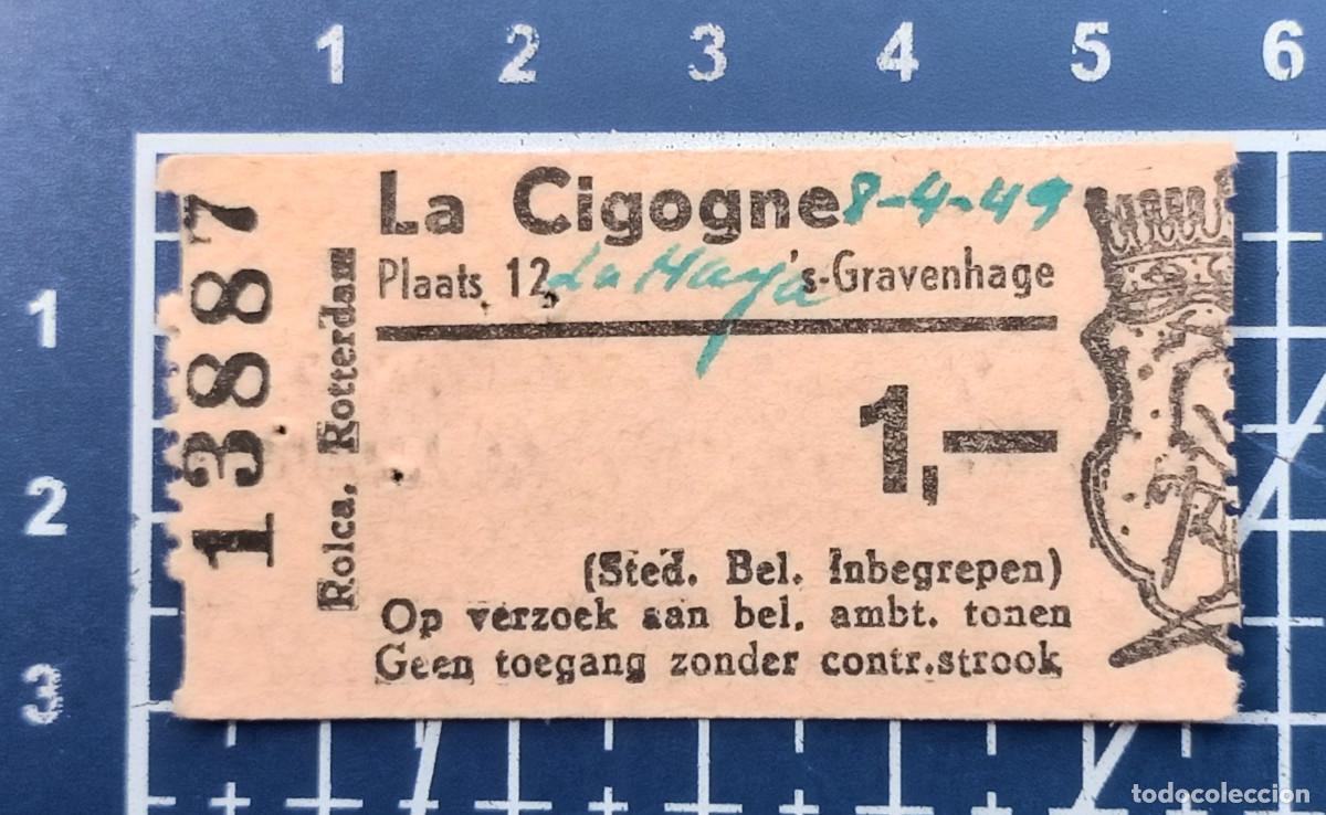 Cine: ENTRADA/TIQUET - LA CIGOGNE - LA HAYA - 1949