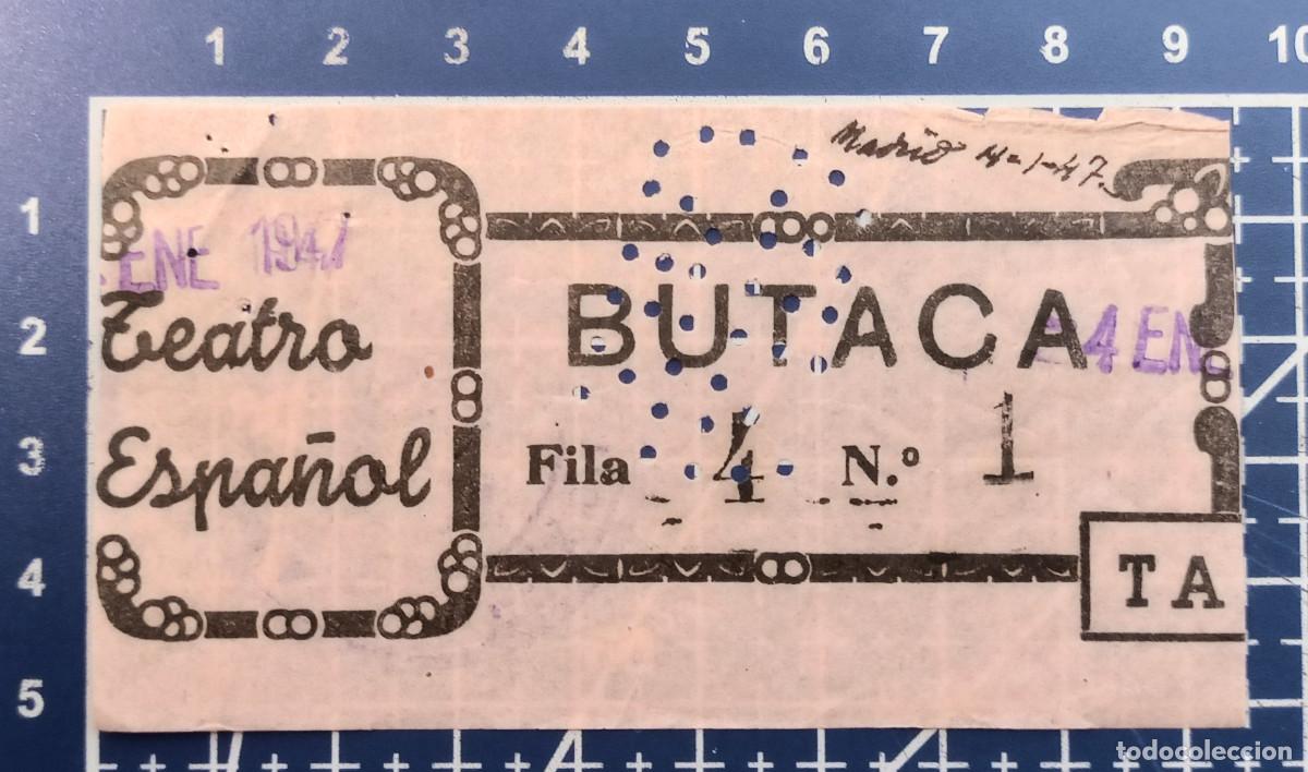 Cin&eacute;ma: ENTRADA/TIQUET - TEATRO ESPA&Ntilde;OL - MADRID - 1947