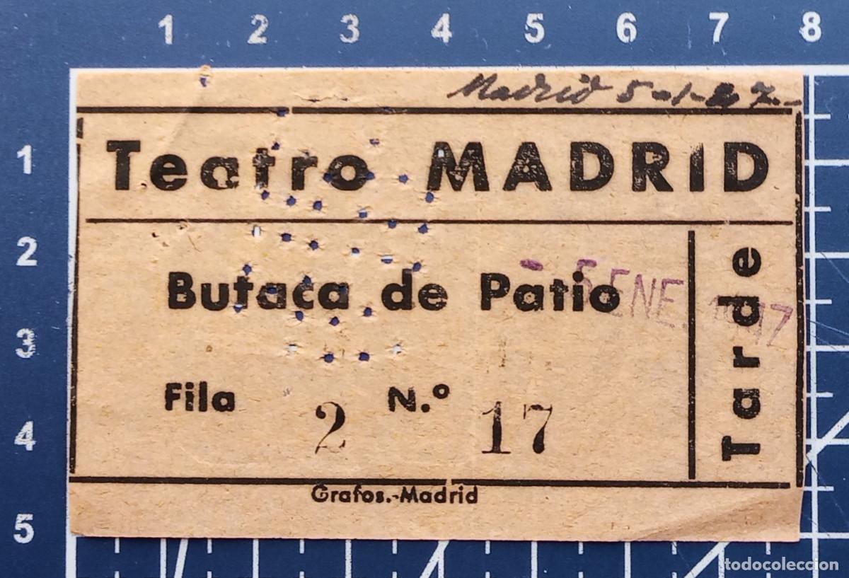 Cin&eacute;ma: ENTRADA/TIQUET - TEATRO MADRID - MADRID - 1947