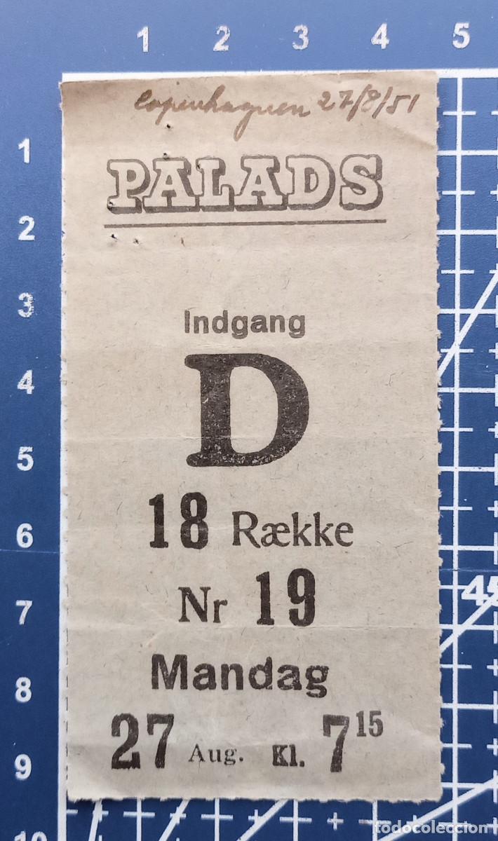 Cin&eacute;ma: ENTRADA/TIQUET - PALADS - COPENHAGUEN - 1951