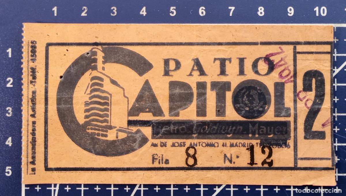 Cine: ENTRADA/TIQUET - CAPITOL - 1942