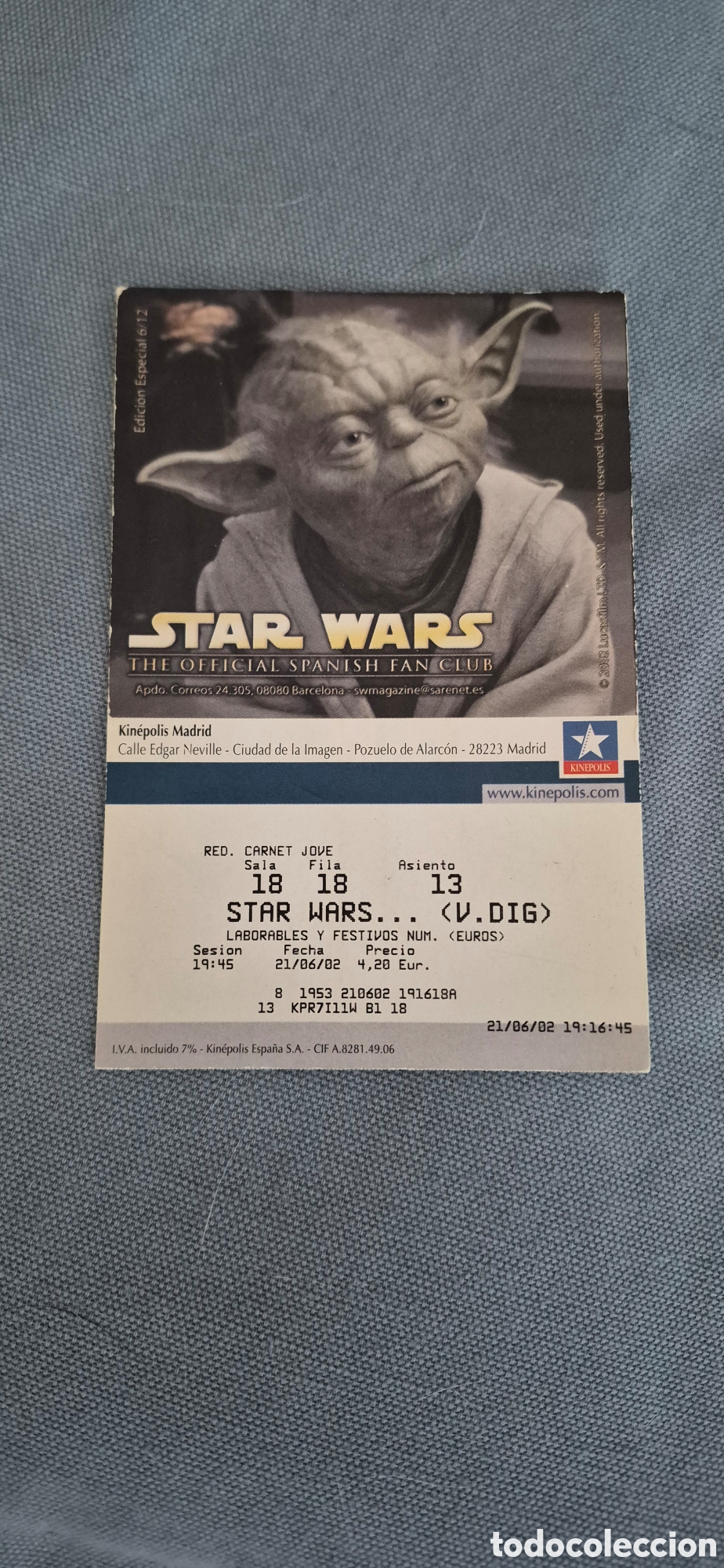 Cine: ENTRADA DE CINE STAR WARS KINEPOLIS