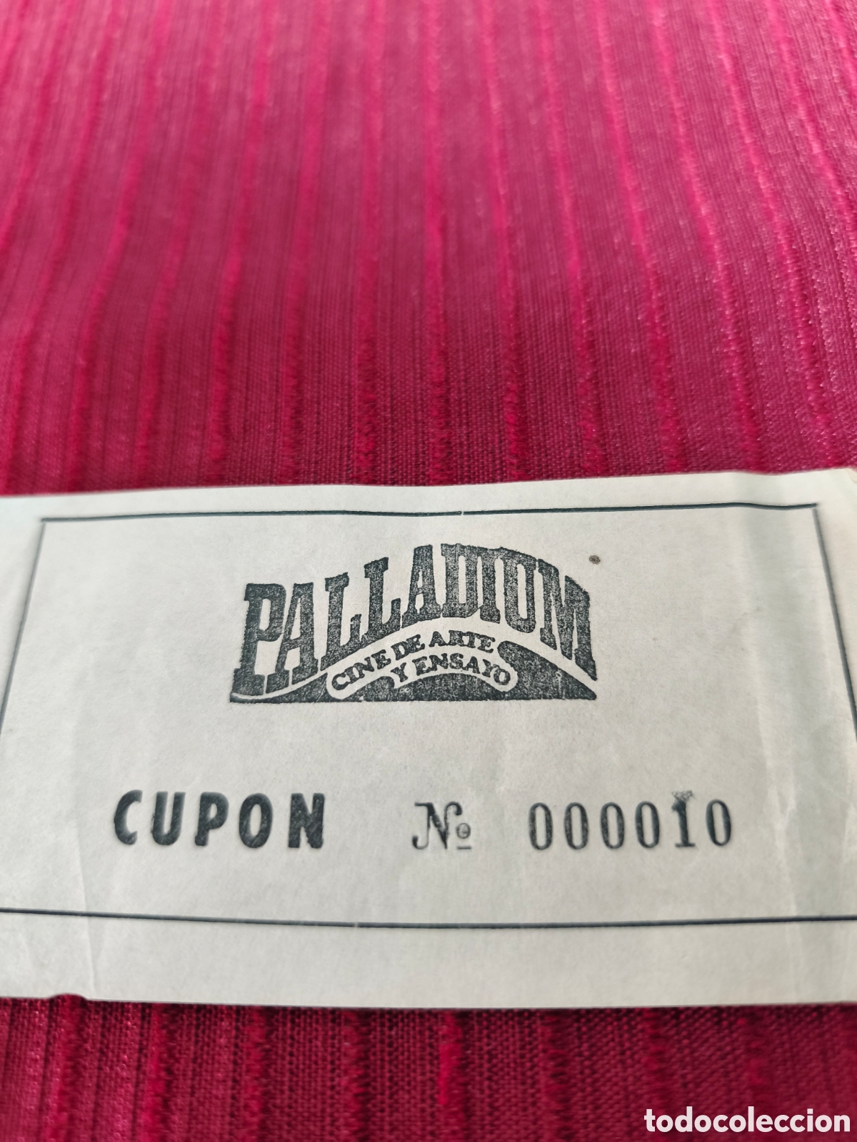Cine: Muy antigua entrada .Palladium.Cine de Arte y Ensayo.