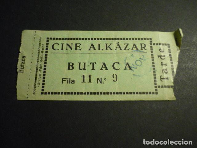 Cine: ANTIGUA ENTRADA DE CINE A&Ntilde;OS 30 CINE ALKAZAR MADRID