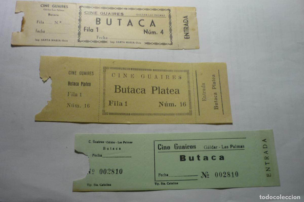 Cine: lote entradas cine guaires.-galdar -las palmas