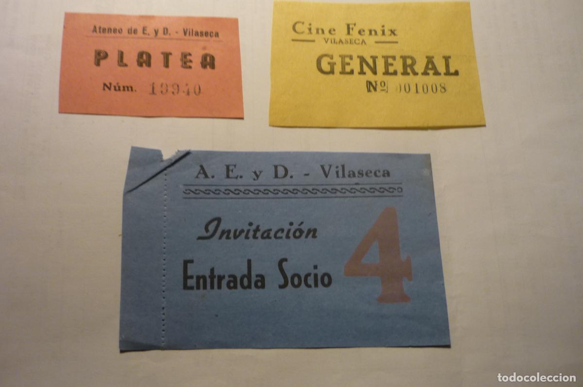 Kino: lote entradas vilaseca cine fenix y ateneo e y d vilaseca