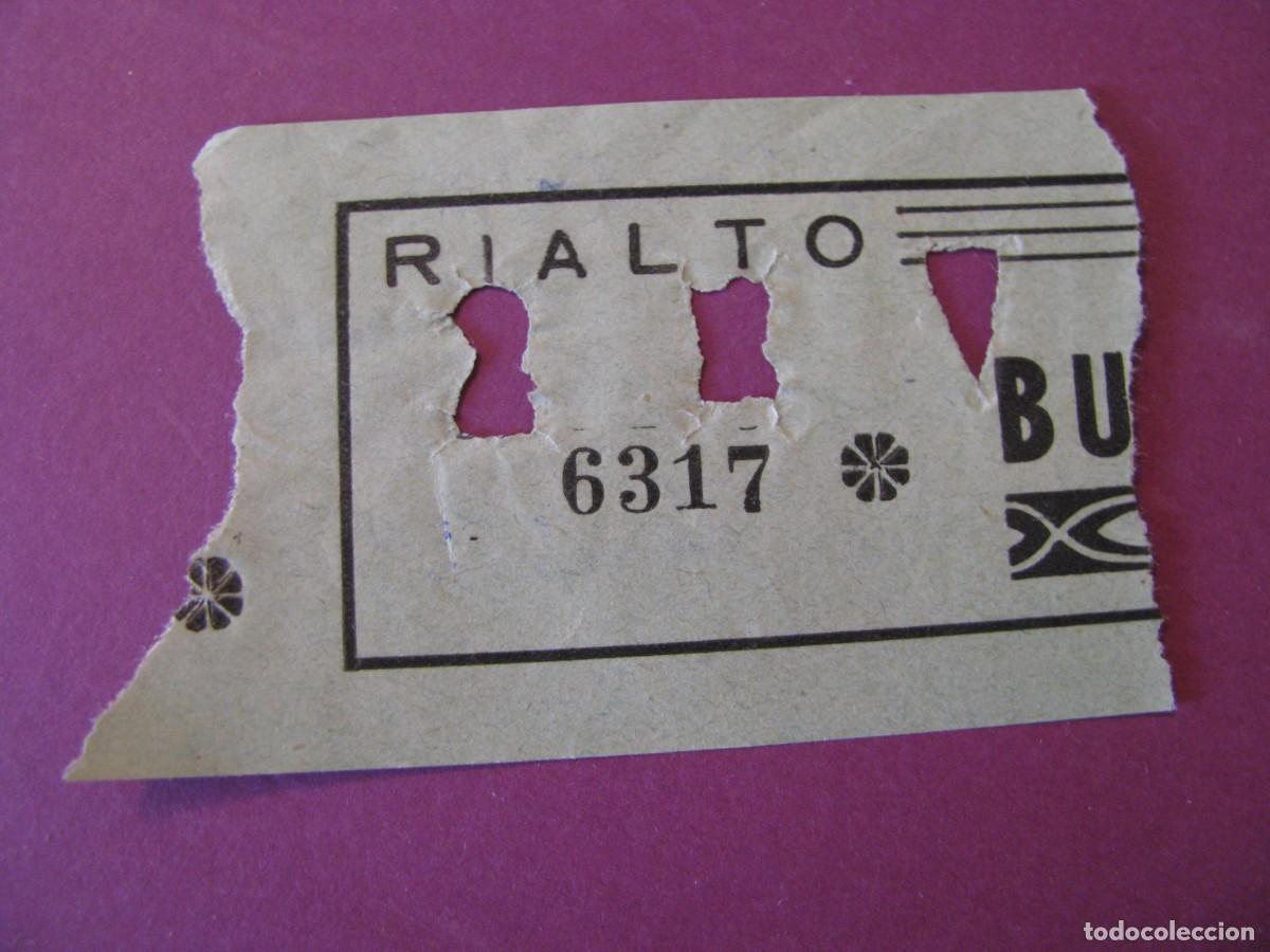Cine: ENTRADA DE CINE. RIALTO, SEVILLA. 1959. DETRAS VIENE LA FECHA Y EL NOMBRE DE LA PELICULA.