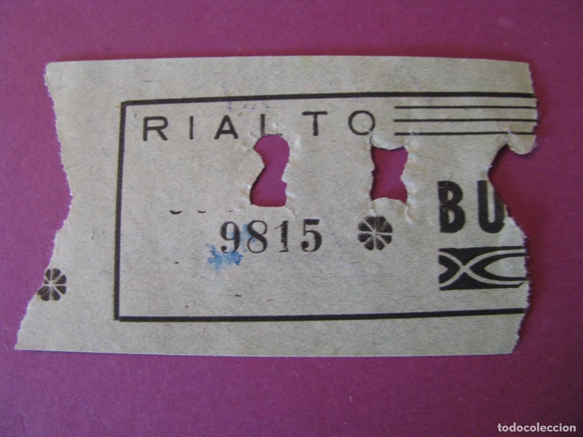 Cine: ENTRADA DE CINE. RIALTO, SEVILLA. 1959. DETRAS VIENE LA FECHA Y EL NOMBRE DE LA PELICULA.