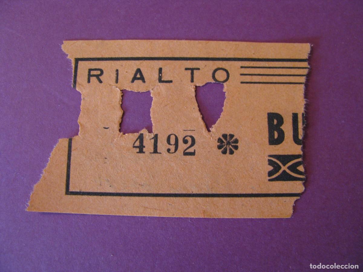 Cine: ENTRADA DE CINE. RIALTO, SEVILLA. 1959. DETRAS VIENE LA FECHA Y EL NOMBRE DE LA PELICULA.