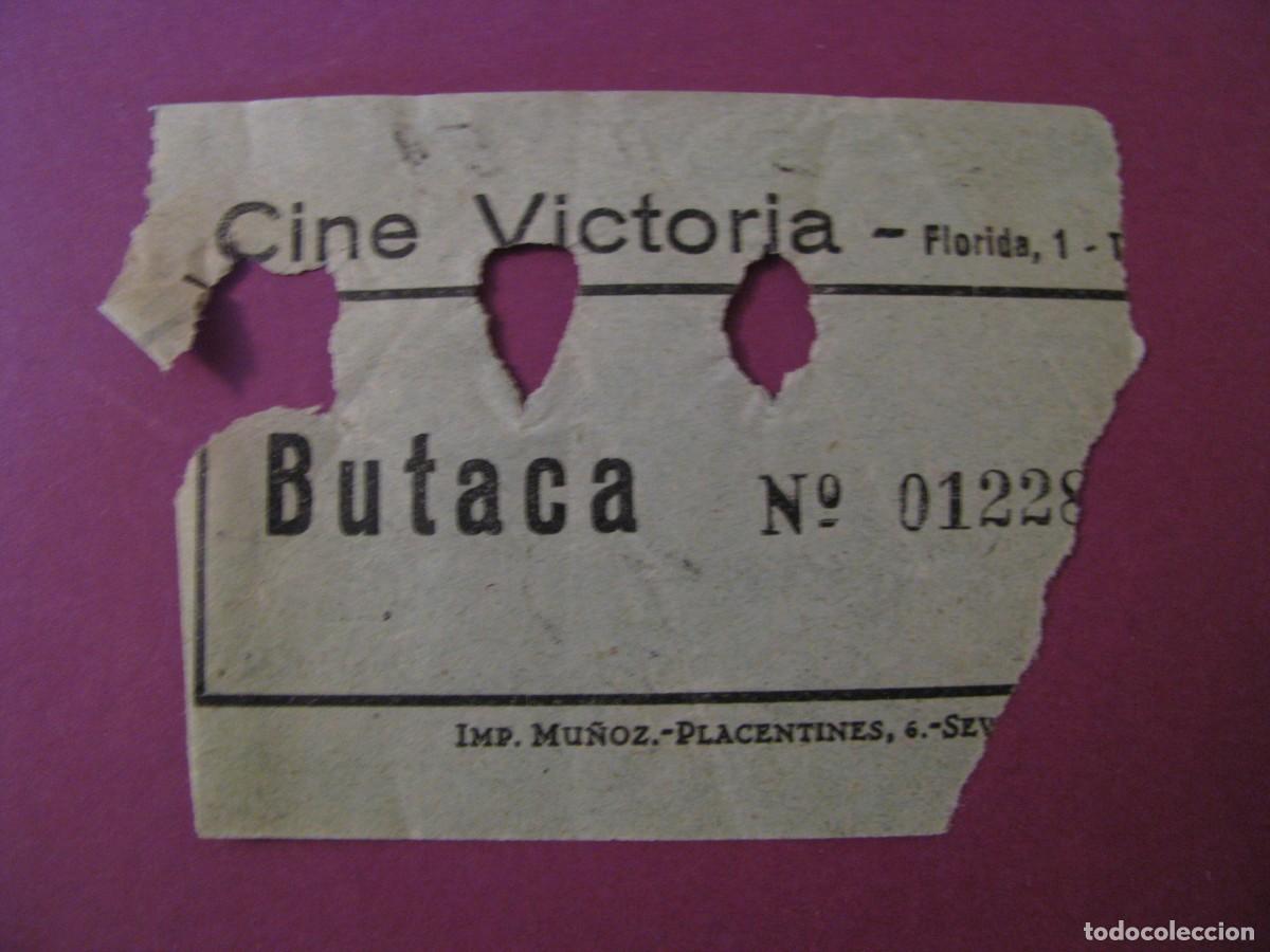 Cine: ENTRADA DE CINE. VICTORIA, SEVILLA. 1959. DETRAS VIENE LA FECHA Y EL NOMBRE DE LA PELICULA.