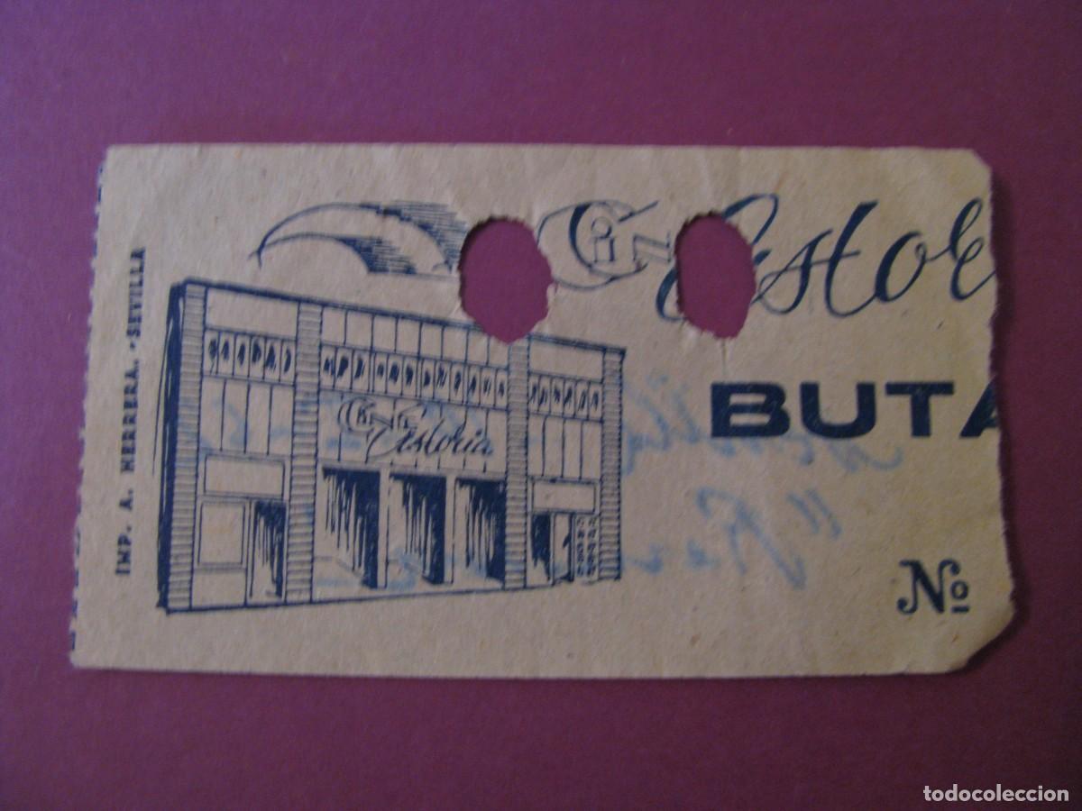 Cine: ENTRADA DE CINE. ASTORIA, SEVILLA. 1962. DETRAS VIENE LA FECHA Y EL NOMBRE DE LA PELICULA.