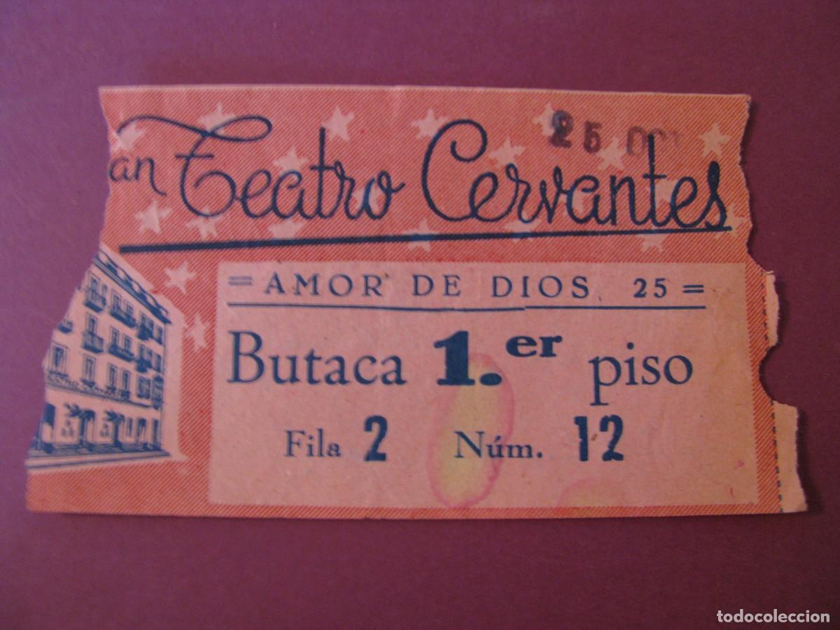 Cine: ENTRADA DE GRAN TEATRO CERVANTES, SEVILLA. 1961. DETRAS VIENE LA FECHA Y EL NOMBRE.