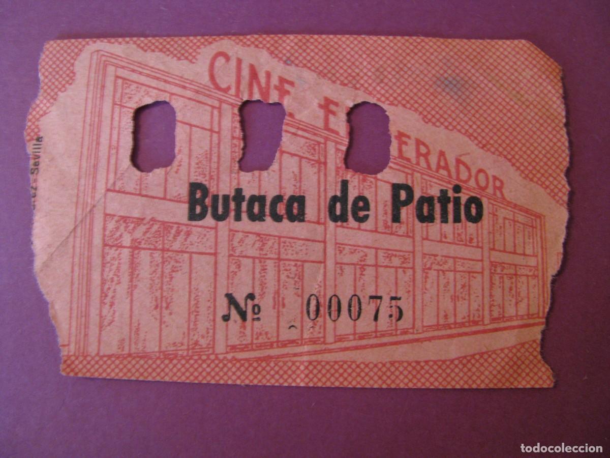 Cin&eacute;ma: ENTRADA DE CINE EMPERADOR, SEVILLA 1961. DETRAS VIENE LA FECHA Y EL NOMBRE DE LA PELICULA