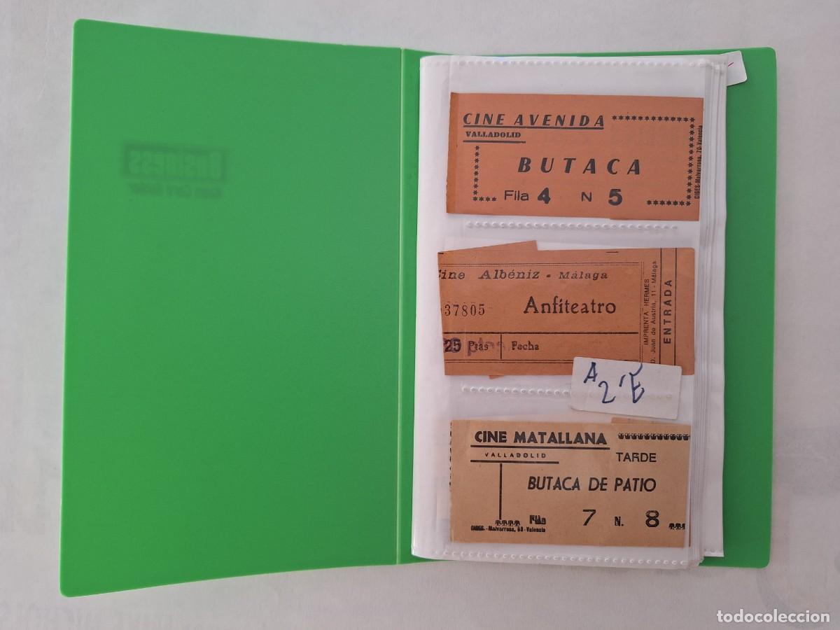 Kino: COLECCION ALBUM 29 ENTRADAS CINE VALLADOLID MALAGA ALBACETE DENIA ALCOY ALICANTE RV