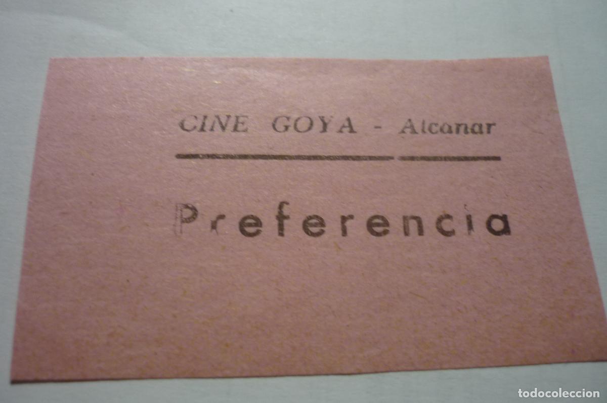 Cine: entrada cine goya.-preferencia alcanar