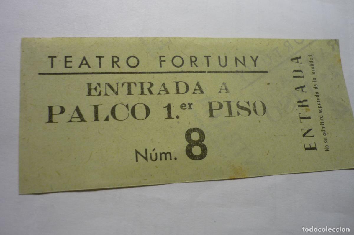 Cine: entrada teatro fortuny reus.-