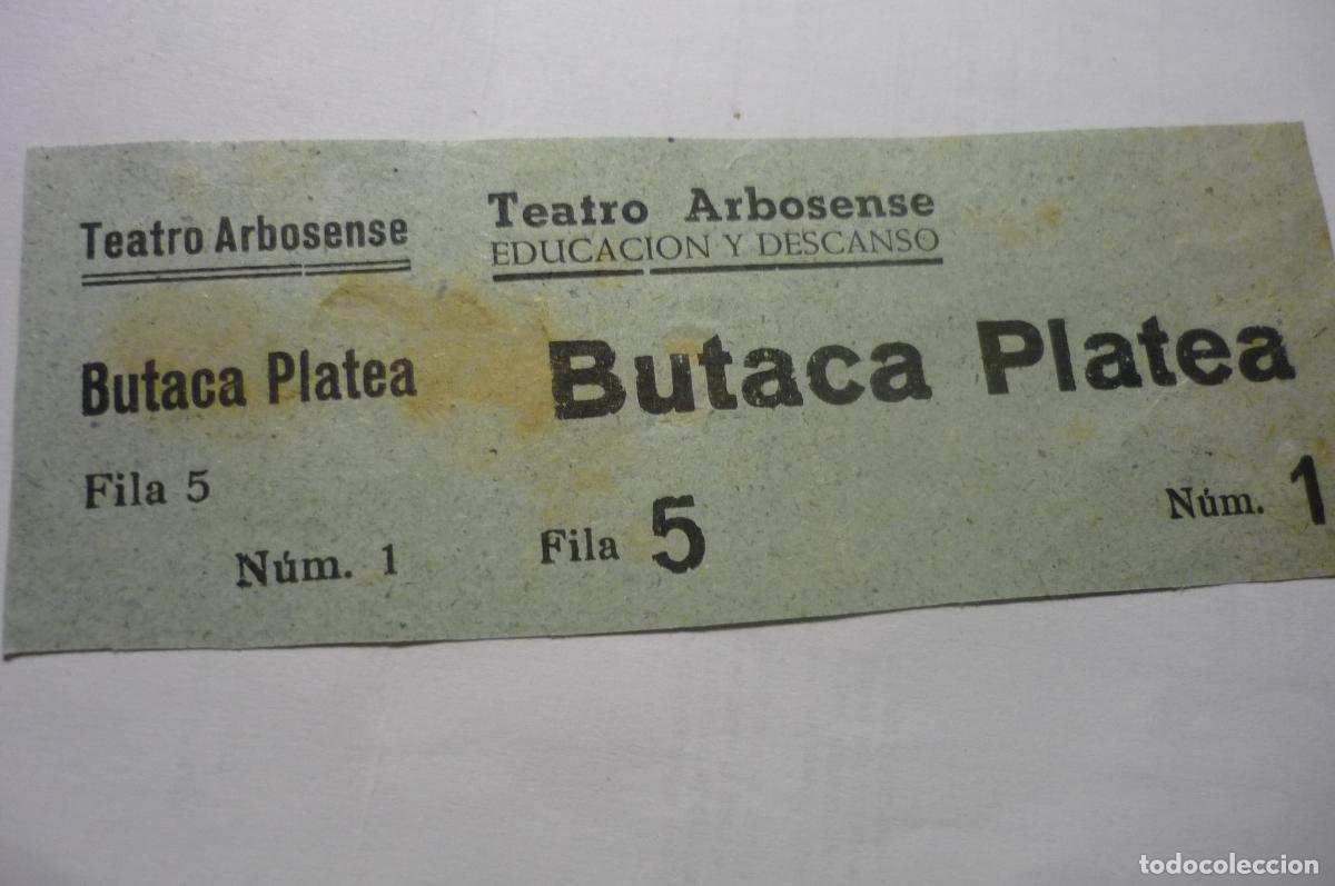 Cine: entrada cine teatro arbosense e y d arbos