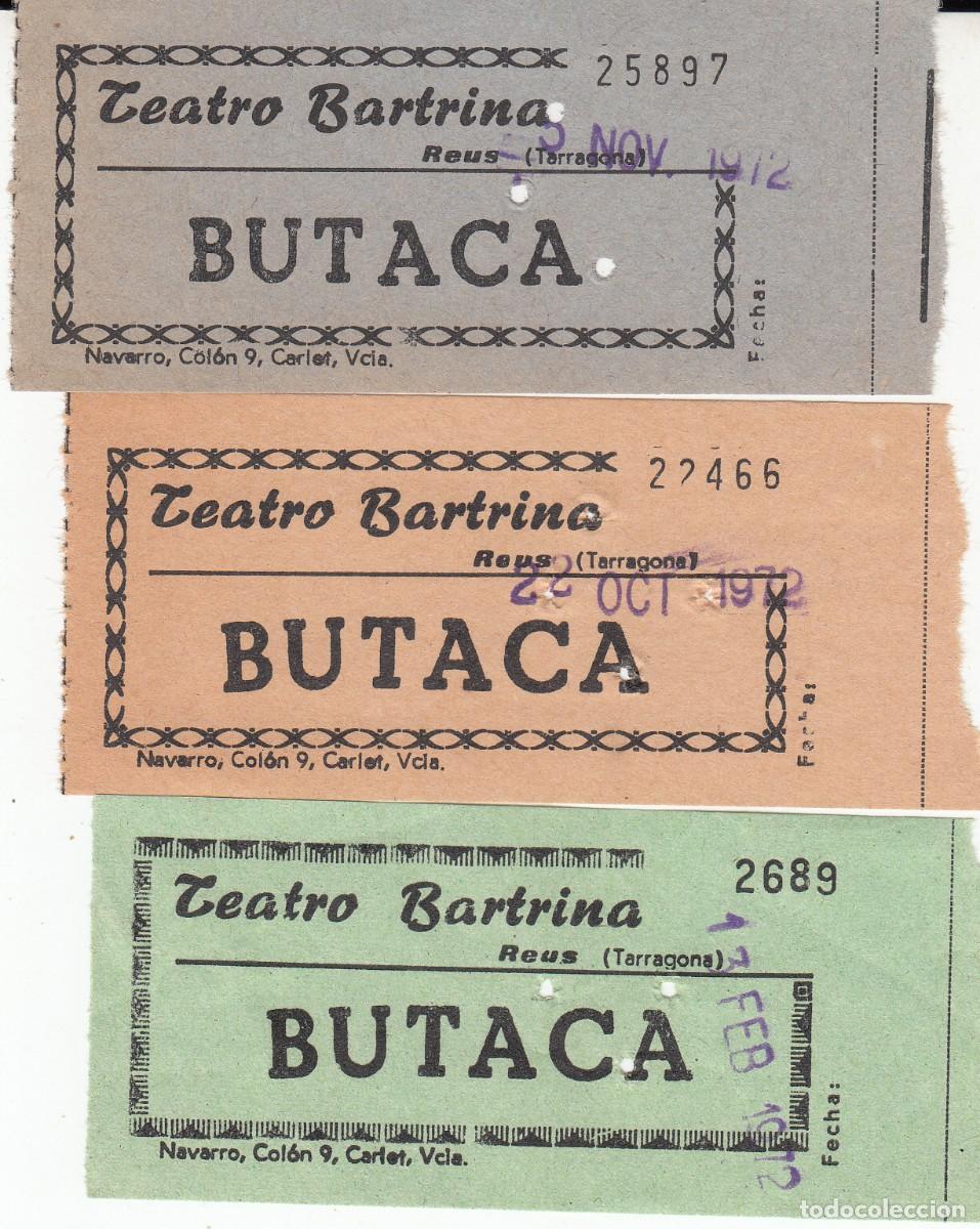 Cine: 3 ENTRADAS DE CINE DE REUS - TEATRO BARTRINA