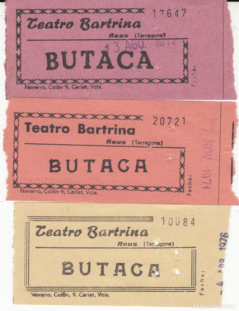 Cine: 3 ENTRADAS DE CINE DE REUS - TEATRO BARTRINA