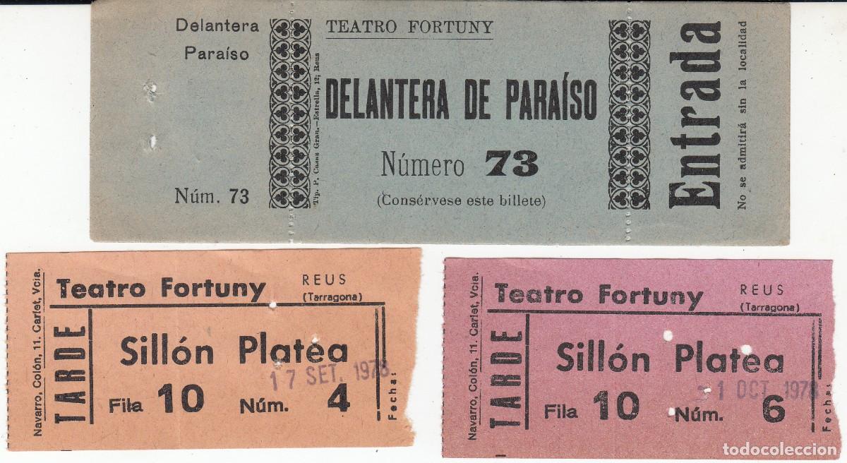 Cine: 3 ENTRADAS DE CINE DE REUS - TEATRO FORTUNY