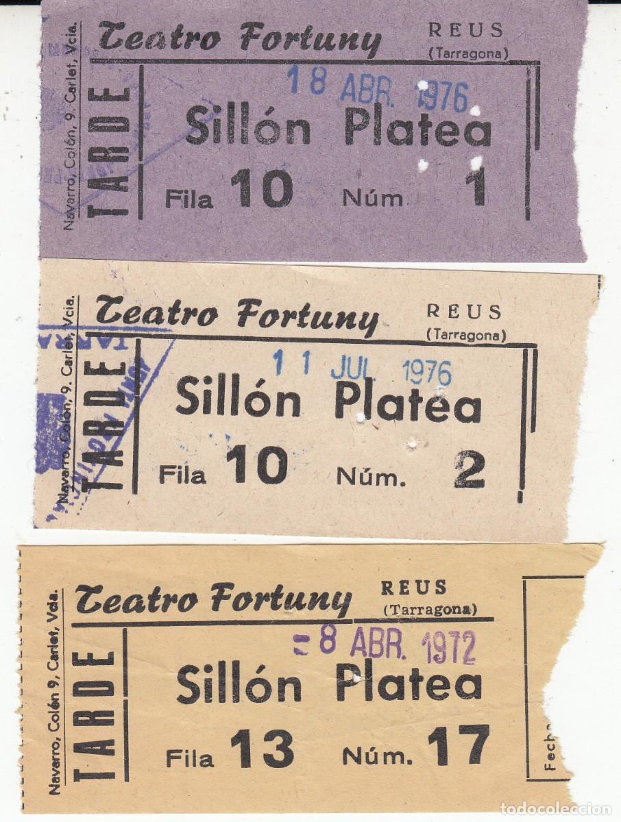 Cine: 3 ENTRADAS DE CINE DE REUS - TEATRO FORTUNY