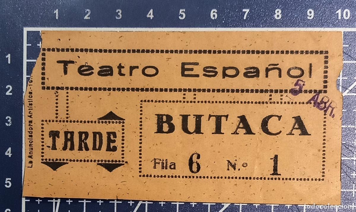 Cine: ENTRADA/TIQUET - TEATRO ESPA&Ntilde;OL