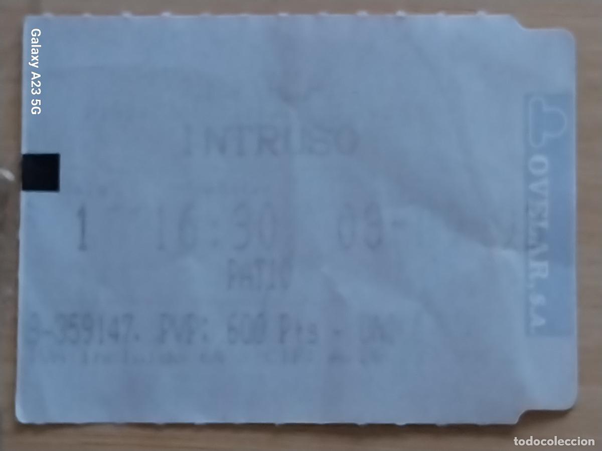 Cine: INTRUSO ENTRADA CINE CALLAO 8 SET 1993 5.5X4.2 CMS * PATIO