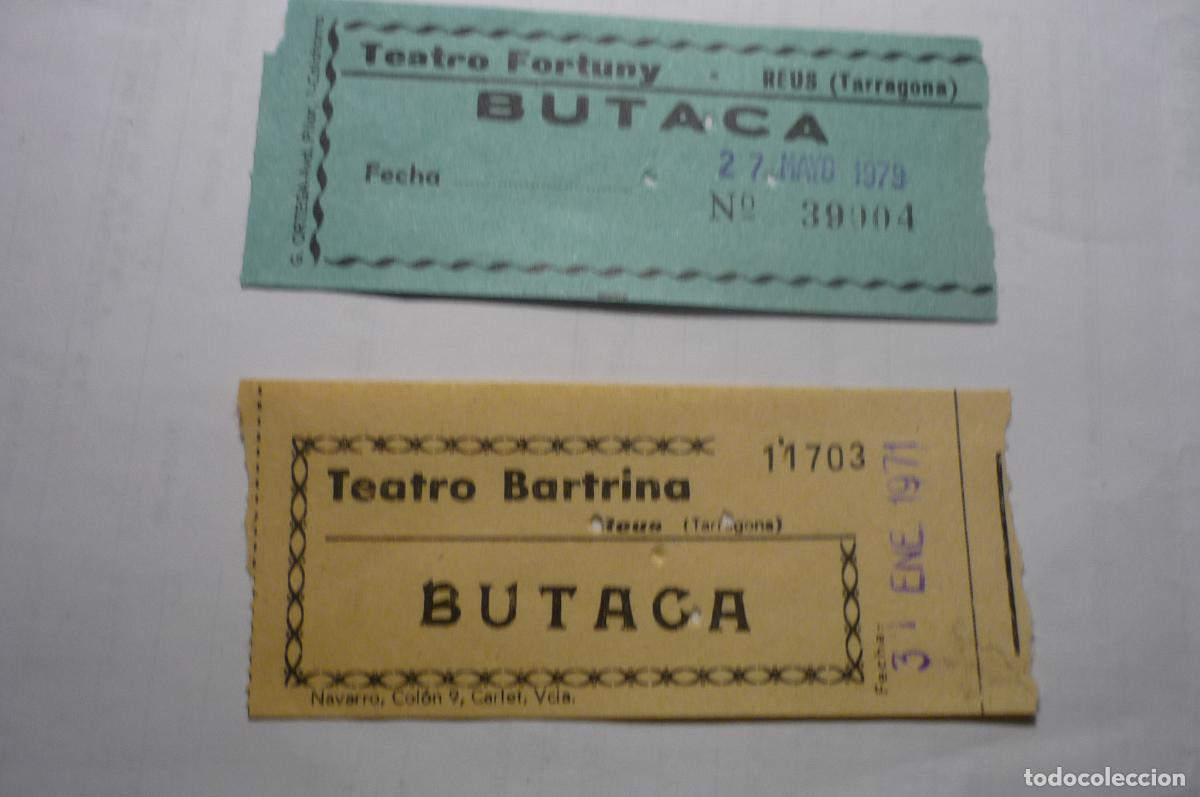 Cine: lote entradas cines fortuny.-bartrina-- reus