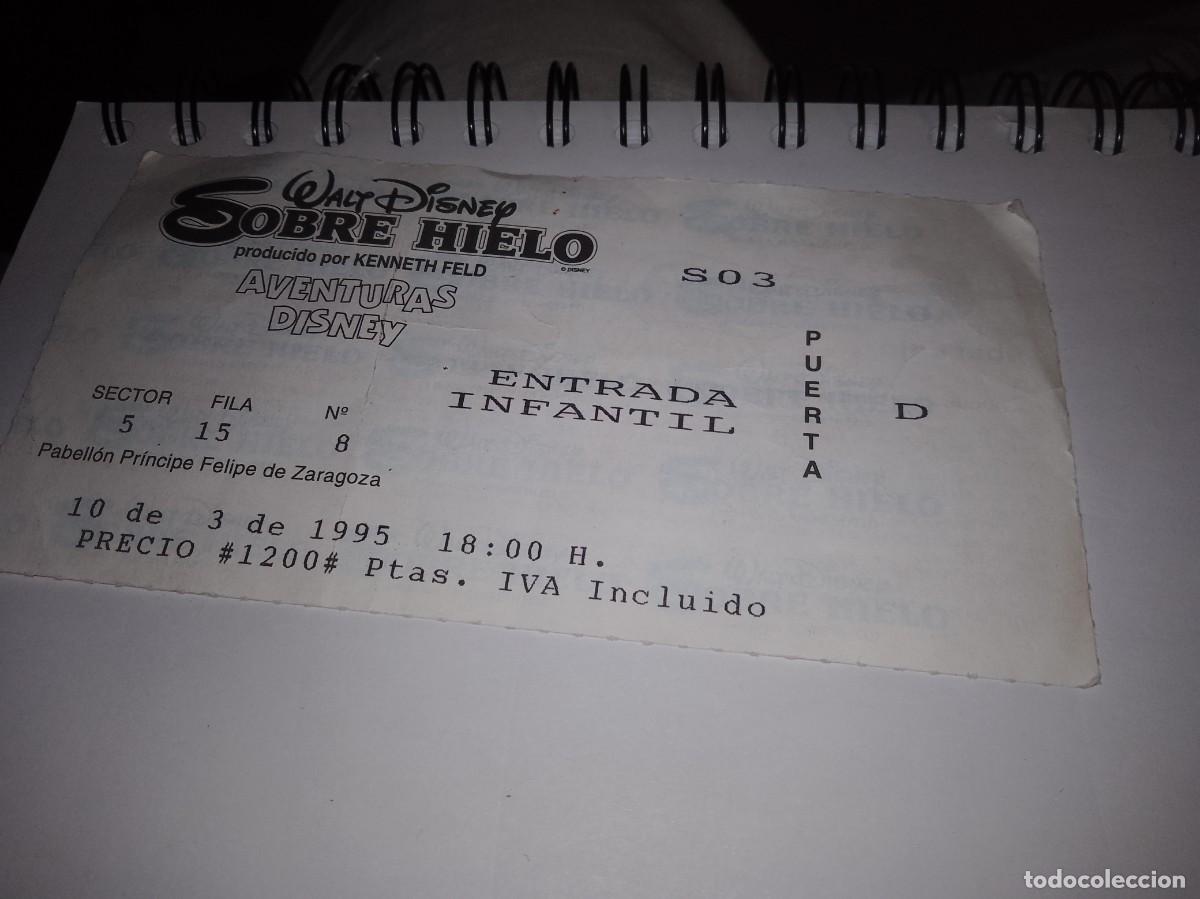 Cine: Entrada Walt Disney sobre hielo a&ntilde;os 90 &uacute;nica