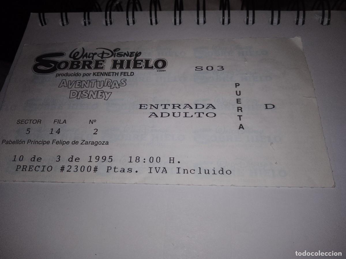 Cine: Entrada Walt Disney sobre hielo a&ntilde;os 90 &uacute;nica