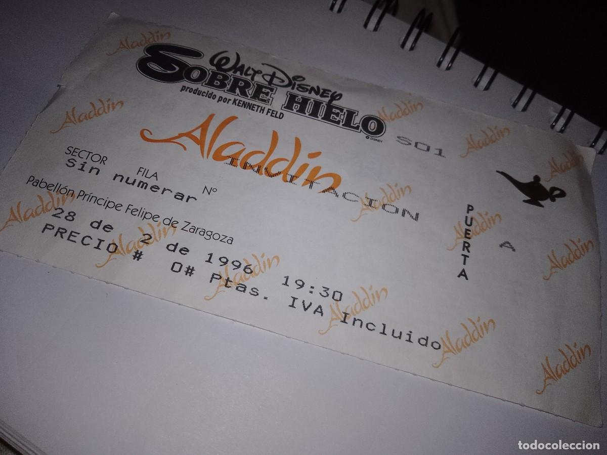 Cine: Entrada Walt Disney aladdin a&ntilde;os 90 &uacute;nica