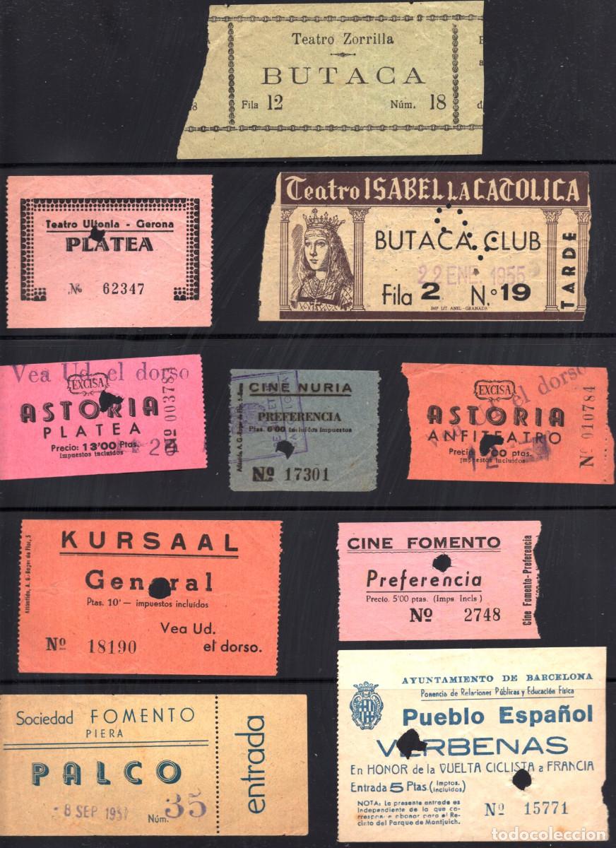 Cine: COLECCI&Oacute;N DE ENTRADAS Y LOCALIDADES ANTIGUAS DE CINES, TEATROS Y EVENTOS EN ESPA&Ntilde;A.