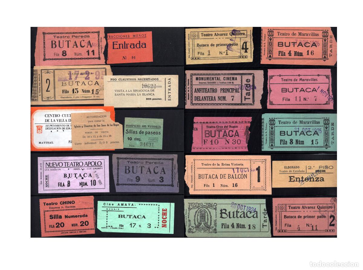 Cine: ENTRADAS ANTIGUAS DE TEATROS, CINES, CENTROS DE CULTURA... DE ESPA&Ntilde;A.