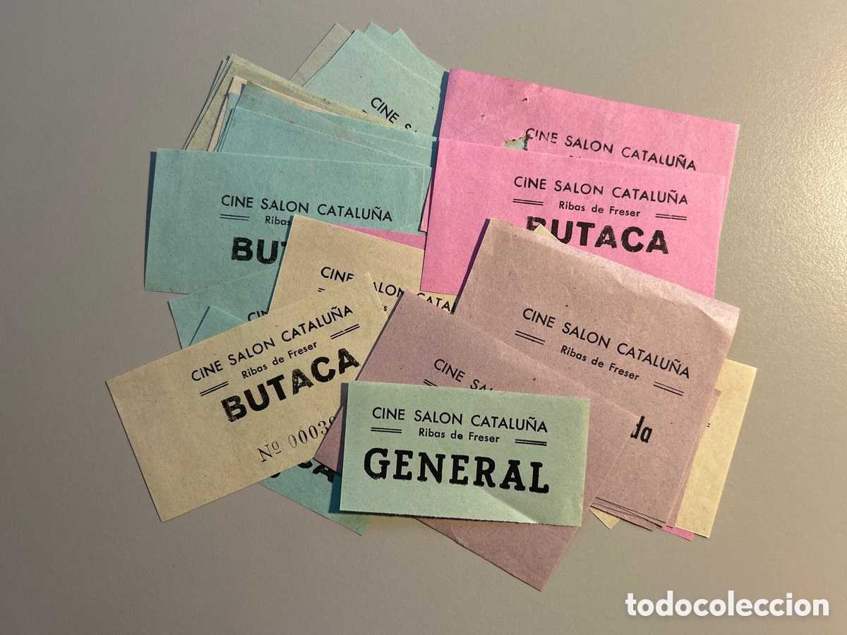 Cine: 39 entradas Cine Salon Catalu&ntilde;a &ndash; Ribes de Fresser &ndash; A&ntilde;os 1940