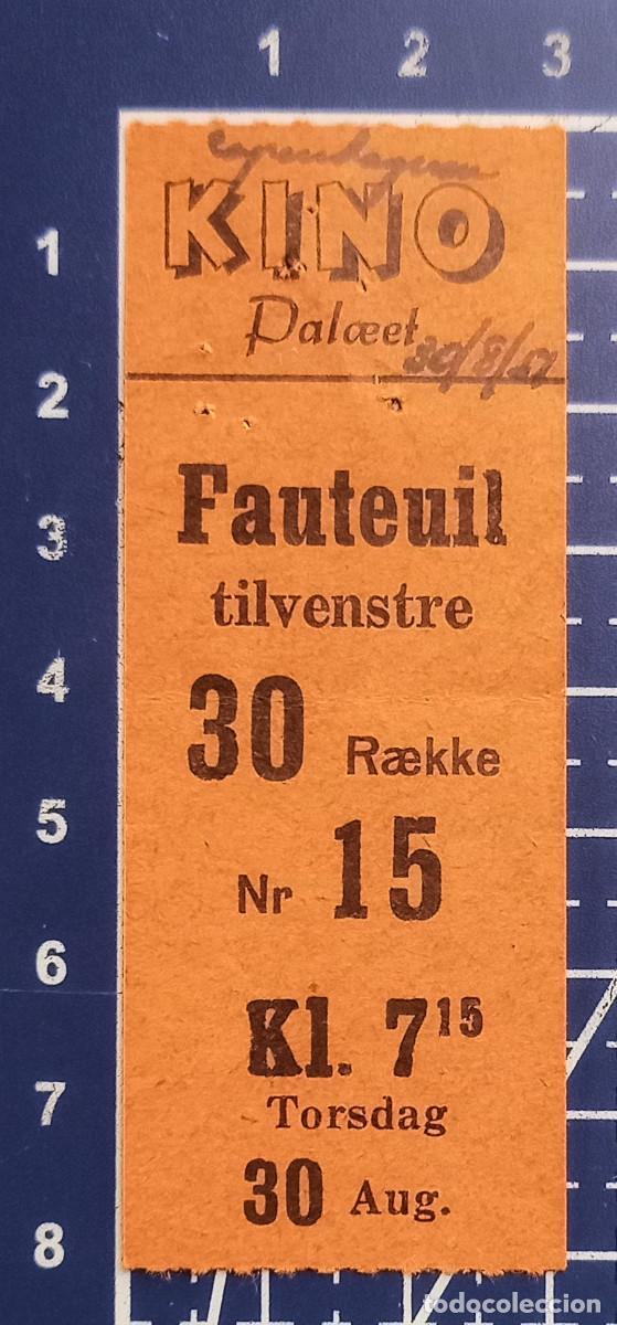 Cine: ENTRADA/TIQUET - KINO PALOEET- COPENHAGUEN - 1957