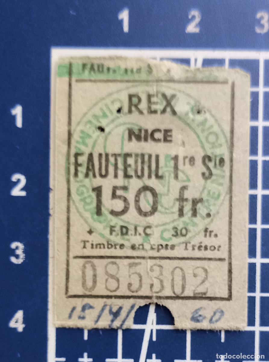 Cine: ENTRADA/TIQUET - PARISIANA - FRANKFURT - 1958