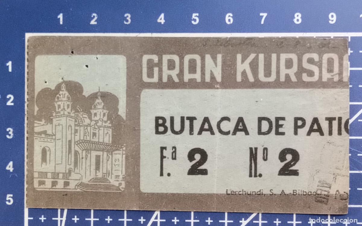 Cine: ENTRADA/TIQUET - GRAN KURSAAL - SAN SEBASTIAN - 1950