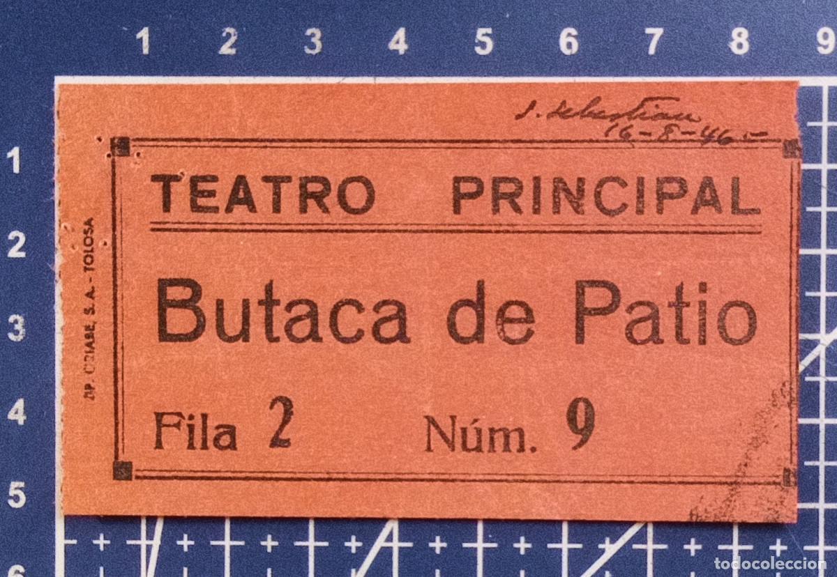 Cine: ENTRADA/TIQUET - TEATRO PRINCIPAL - SAN SEBASTIAN - 1946