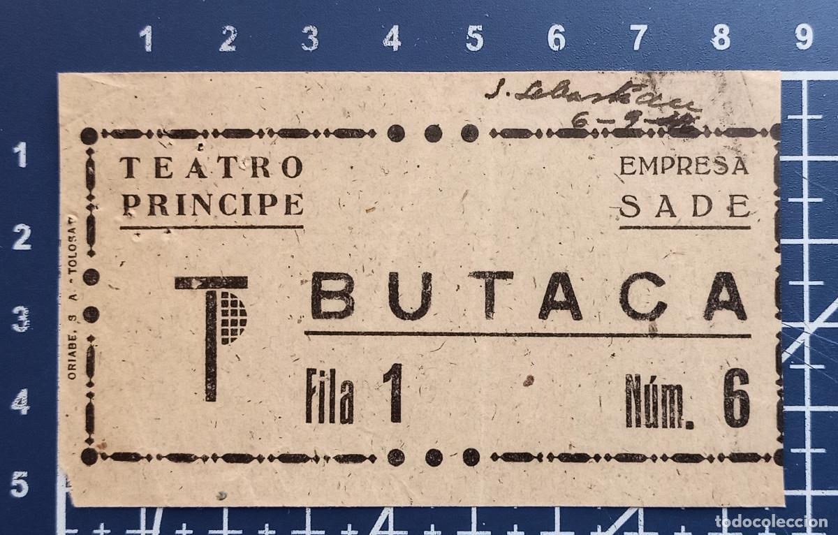 Cine: ENTRADA/TIQUET - TEATRO PRINCIPE - SAN SEBASTIAN