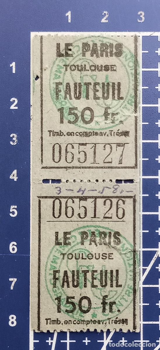 Cine: 2 ENTRADAS/TIQUETS - LE PARIS - TOULOUSE