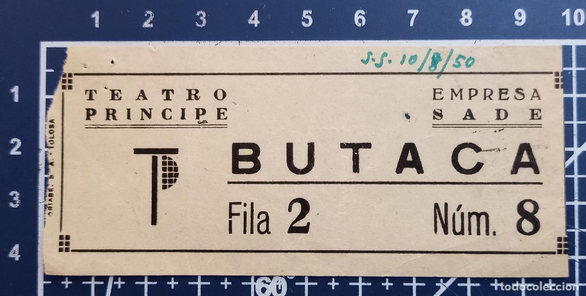 Cine: ENTRADA/TIQUET - TEATRO PRINCIPE - SAN SEBASTIAN - 1950