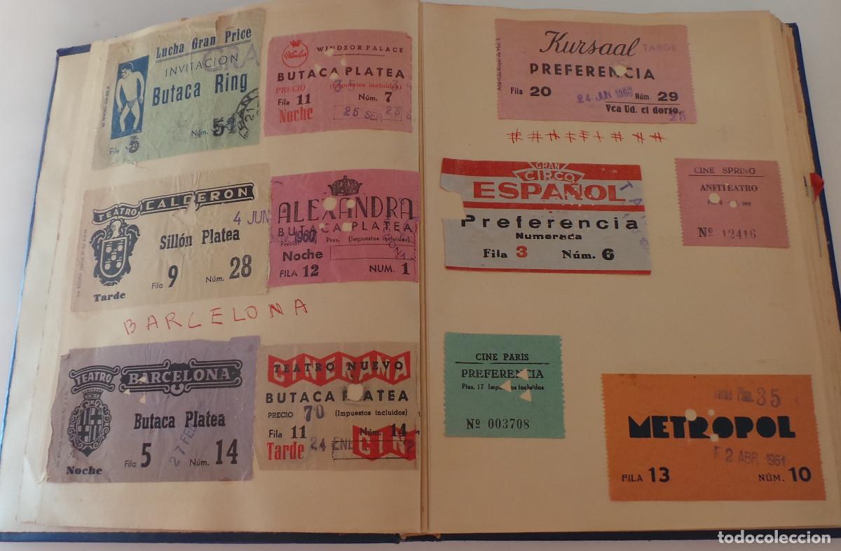 Cinema: &Aacute;LBUM CON ENTRADAS ANTIGUAS DE ESPECT&Aacute;CULOS. INCLUYE &Oacute;PERA EN LICEU, TEATRO, CINE Y CIRCO... ETC.