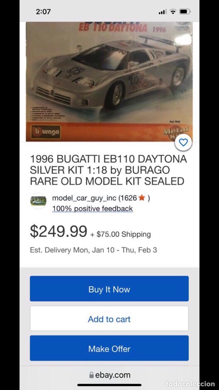 Coches a escala: Bugatti EB 110 Daytona 1991. - Foto 6